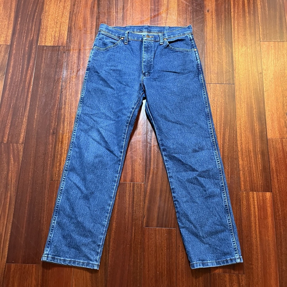 Wrangler 1013MAFGK Cowboy Cut Active Flex Jeans Mens 33x30 True To Size Blue